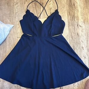Navy blue dress